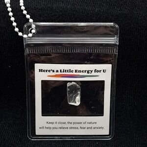 Clear Quartz Raw Crystal Pocket Stone Master Healer Chakra Amplifier NEW Pouch